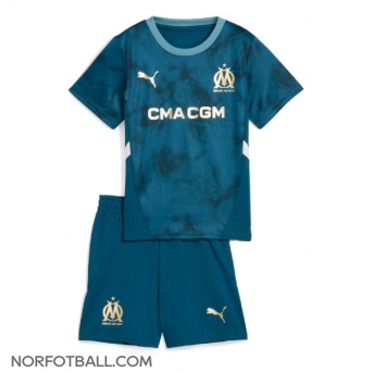 Billige Fotballdrakt Olympique de Marseille Replika Bortedraktsett Barn 2024-25 Kortermet (med bukser)